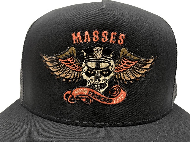 MASSES ޥ  PORKCHOP GARAGE SUPPLY ݡå 졼 ץ饤MESH CAP EAGLE P å奭å 롡3(BLACK/CHARCOAL/NAVY)