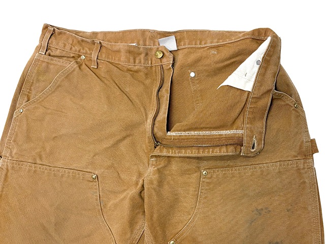 Carhartt �����ϡ��ȡ�Double Knee Painter Pants ���֥�ˡ� �ڥ��󥿡��ѥ�ġ�col.BROWN DUCK��size:W40��12oz�����å����ϡ�Made in U.S.A.  ��USED �桼���ɡۡ���šۡ�Ź�޻����Բġ�