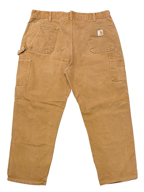 Carhartt �����ϡ��ȡ�Double Knee Painter Pants ���֥�ˡ� �ڥ��󥿡��ѥ�ġ�col.BROWN DUCK��size:W40��12oz�����å����ϡ�Made in U.S.A.  ��USED �桼���ɡۡ���šۡ�Ź�޻����Բġ�