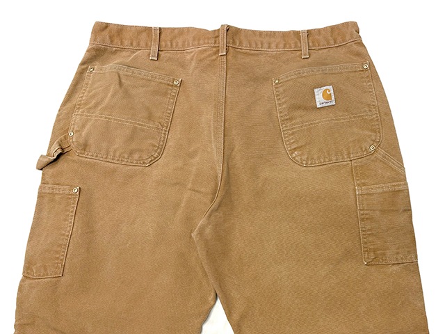 Carhartt �����ϡ��ȡ�Double Knee Painter Pants ���֥�ˡ� �ڥ��󥿡��ѥ�ġ�col.BROWN DUCK��size:W40��12oz�����å����ϡ�Made in U.S.A.  ��USED �桼���ɡۡ���šۡ�Ź�޻����Բġ�