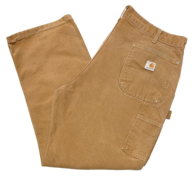Carhartt �����ϡ��ȡ�Double Knee Painter Pants ���֥�ˡ� �ڥ��󥿡��ѥ�ġ�col.BROWN DUCK��size:W40��12oz�����å����ϡ�Made in U.S.A.  ��USED �桼���ɡۡ���šۡ�Ź�޻����Բġ�