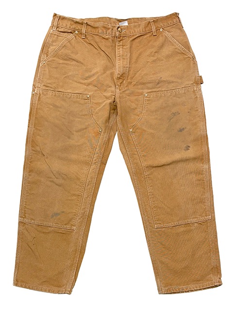 Carhartt �����ϡ��ȡ�Double Knee Painter Pants ���֥�ˡ� �ڥ��󥿡��ѥ�ġ�col.BROWN DUCK��size:W40��12oz�����å����ϡ�Made in U.S.A.  ��USED �桼���ɡۡ���šۡ�Ź�޻����Բġ�