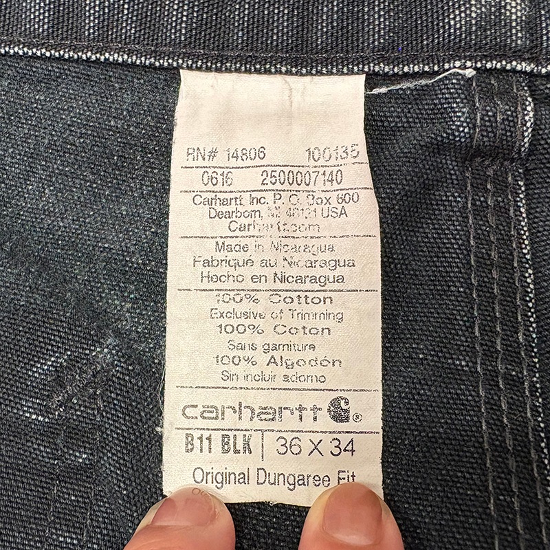 ��good fade!�� Carhartt �����ϡ��ȡ�Single Knee Painter Pants ���󥰥�ˡ� �ڥ��󥿡��ѥ�ġ�col.BLACK��size:W36��L34ɽ����12oz�����å����ϡ�COTTON100%����USED �桼���ɡۡ���šۡ�Ź�޻����Բġ�