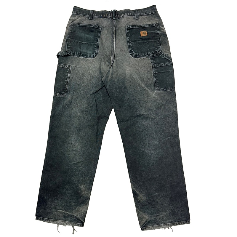 ��good fade!�� Carhartt �����ϡ��ȡ�Single Knee Painter Pants ���󥰥�ˡ� �ڥ��󥿡��ѥ�ġ�col.BLACK��size:W36��L34ɽ����12oz�����å����ϡ�COTTON100%����USED �桼���ɡۡ���šۡ�Ź�޻����Բġ�