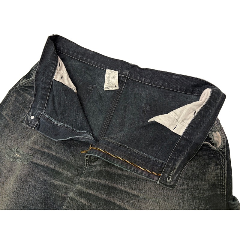 ��good fade!�� Carhartt �����ϡ��ȡ�Single Knee Painter Pants ���󥰥�ˡ� �ڥ��󥿡��ѥ�ġ�col.BLACK��size:W36��L34ɽ����12oz�����å����ϡ�COTTON100%����USED �桼���ɡۡ���šۡ�Ź�޻����Բġ�