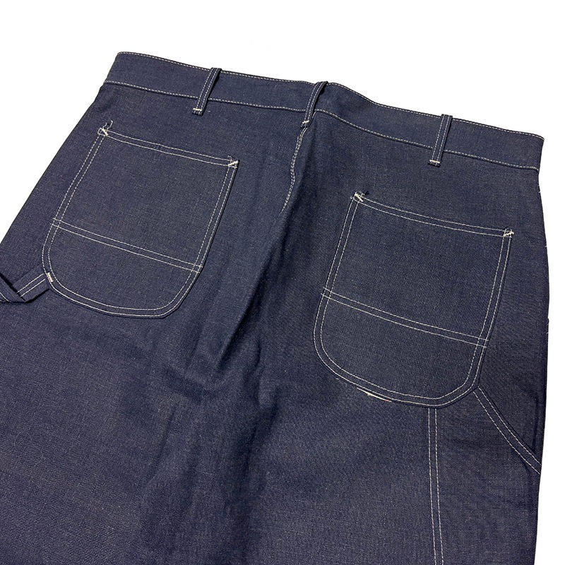 ��SALE 20%OFF�ۡ�DEADSTOCK�� 80s��Sears ����������PERMA PREST �ѡ��ޥץ쥹�ȡ�DENIM PAINTER PANTS �ǥ˥� �ڥ��󥿡��ѥ��  col:NAVY��size:W40��L30ɽ�������åȥ�ݥ��Ǻ� �ڥǥåɥ��ȥå��ۡ���šۡ�Ź�޻����Բġ�