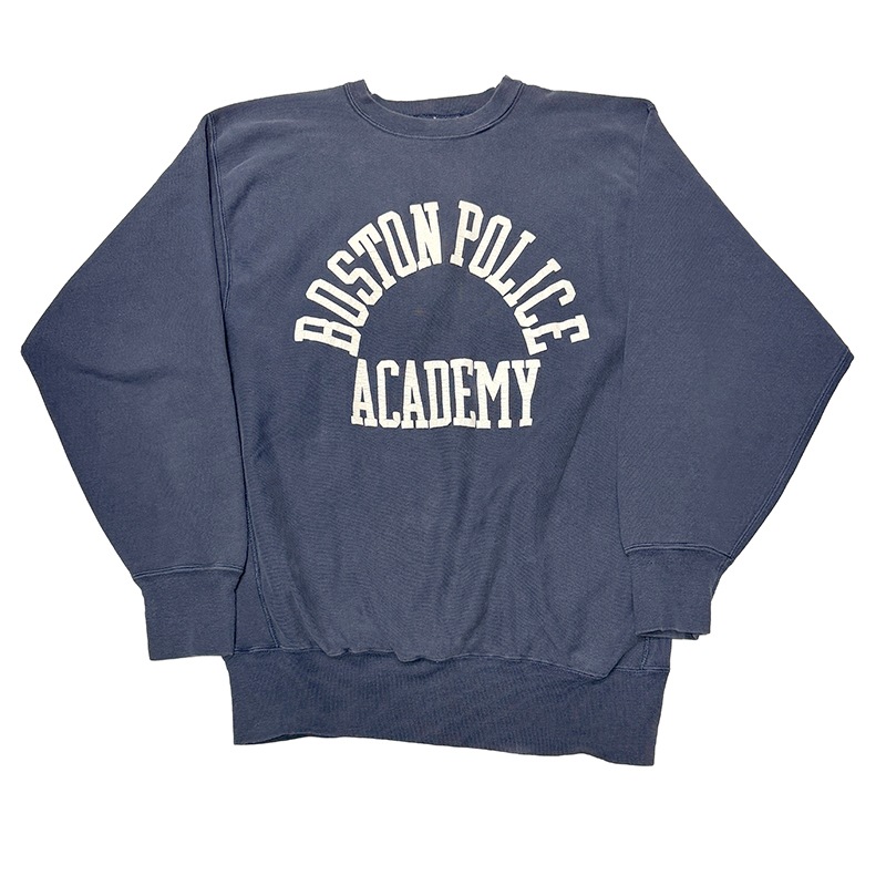 ��SALE 20%OFF�� 90s��Champion �����ԥ���REVERSE WEAVE CREW NECK SWEAT SHIRTS ��С����������� ���롼�ͥå� �������å� ����ġ�BOSTON POLICE ACADEMY��col:NAVY��size:XX-LARGE���ɽ�������Made in U.S.A����VINTAGE ������ơ����ۡ���šۡ�Ź�޻����Բġ�