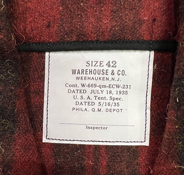 WAREHOUSE ウエアハウス 2217 CCC LUMBER JACKET BUFFALO CHECK ランバージャケット バッファロー