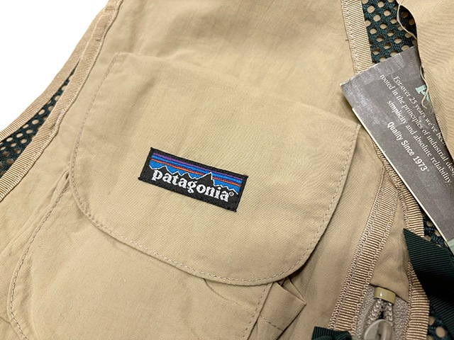 ��DEADSTOCK�� 1999ǯ��patagonia �ѥ����˥���Rein Vest �ꥤ��٥��ȡ��ե��å��󥰥٥��ȡ�col.TAN��size:L ���ڥǥåɥ��ȥå��ۡ���š�