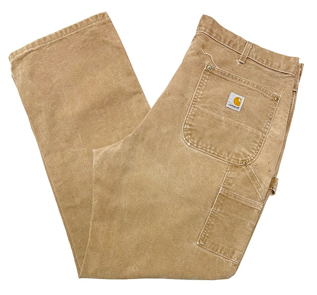 90s��Carhartt �����ϡ��ȡ�Double Knee Painter Pants ���֥�ˡ� �ڥ��󥿡��ѥ�ġ�col.BROWN DUCK��size:W38��12oz�����å����ϡ�Made in U.S.A. ����VINTAGE �ӥ�ơ����ۡ���šۡ�Ź�޻����Բġ�