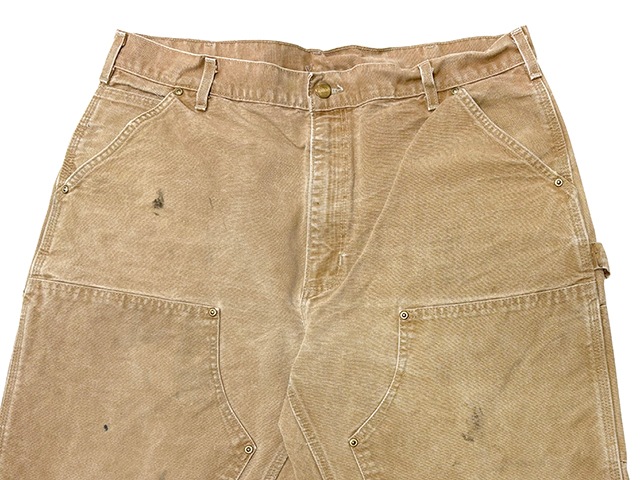 90s��Carhartt �����ϡ��ȡ�Double Knee Painter Pants ���֥�ˡ� �ڥ��󥿡��ѥ�ġ�col.BROWN DUCK��size:W38��12oz�����å����ϡ�Made in U.S.A. ����VINTAGE �ӥ�ơ����ۡ���šۡ�Ź�޻����Բġ�