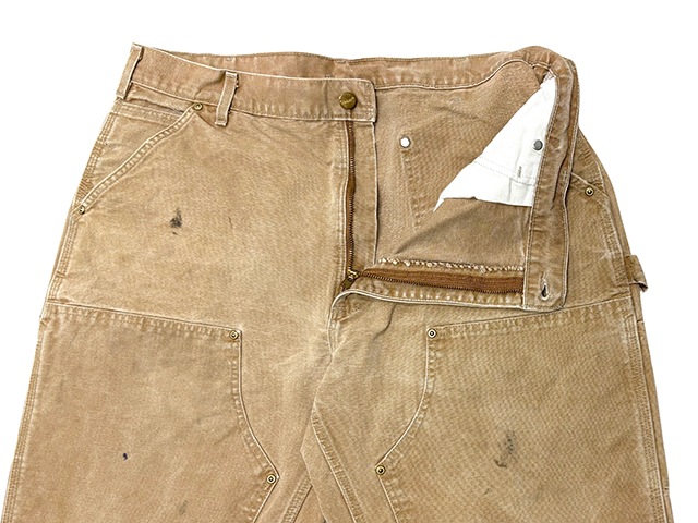 90s��Carhartt �����ϡ��ȡ�Double Knee Painter Pants ���֥�ˡ� �ڥ��󥿡��ѥ�ġ�col.BROWN DUCK��size:W38��12oz�����å����ϡ�Made in U.S.A. ����VINTAGE �ӥ�ơ����ۡ���šۡ�Ź�޻����Բġ�