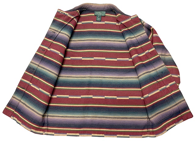 ��SALE 30%OFF�� Ralph Lauren ���ե������PETITE �ڥƥ����ȡ�NATIVE RUG CONCHO BUTTON JACKET���ͥ��ƥ����� �������ܥ��� ���㥱�å�   Ladies' ��ǥ�������size:PP��Made in U.S.A. ��USED �桼���ɡۡ���š�