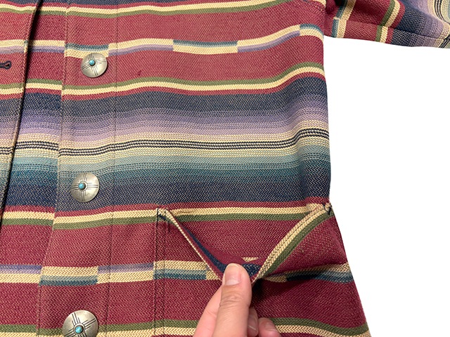 ��SALE 30%OFF�� Ralph Lauren ���ե������PETITE �ڥƥ����ȡ�NATIVE RUG CONCHO BUTTON JACKET���ͥ��ƥ����� �������ܥ��� ���㥱�å�   Ladies' ��ǥ�������size:PP��Made in U.S.A. ��USED �桼���ɡۡ���š�
