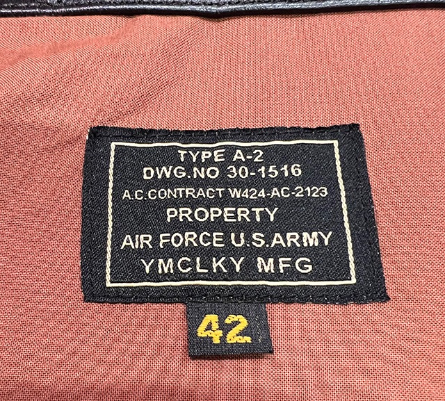 �Ʒ������ס�ARMY AIR FORCE��A-2 FLIGHT LEATHER JACKET���ե饤�ȥ쥶�����㥱�åȡ�BLACK �֥�å��ڿ��ʡ�