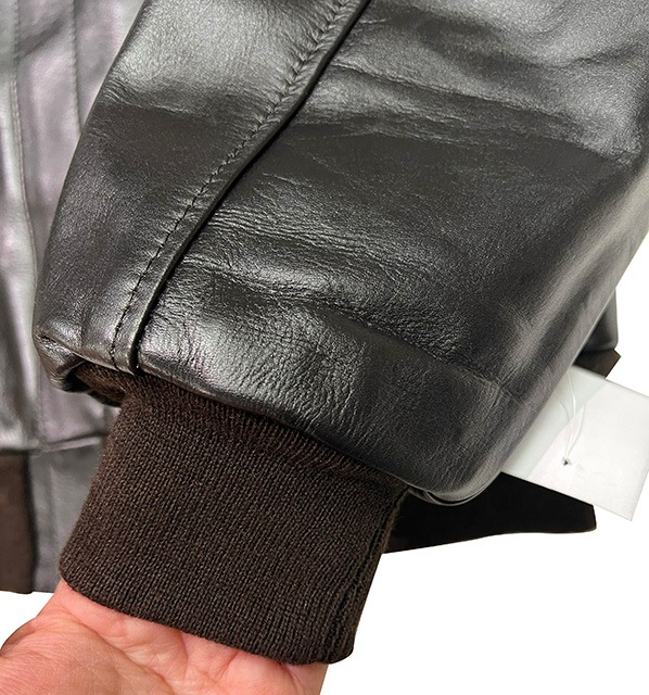�Ʒ������ס�ARMY AIR FORCE��A-2 FLIGHT LEATHER JACKET���ե饤�ȥ쥶�����㥱�åȡ�BLACK �֥�å��ڿ��ʡ�