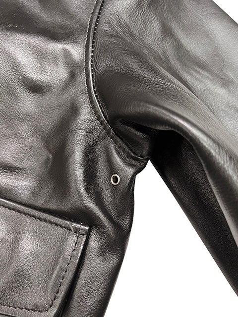 �Ʒ������ס�ARMY AIR FORCE��A-2 FLIGHT LEATHER JACKET���ե饤�ȥ쥶�����㥱�åȡ�BLACK �֥�å��ڿ��ʡ�