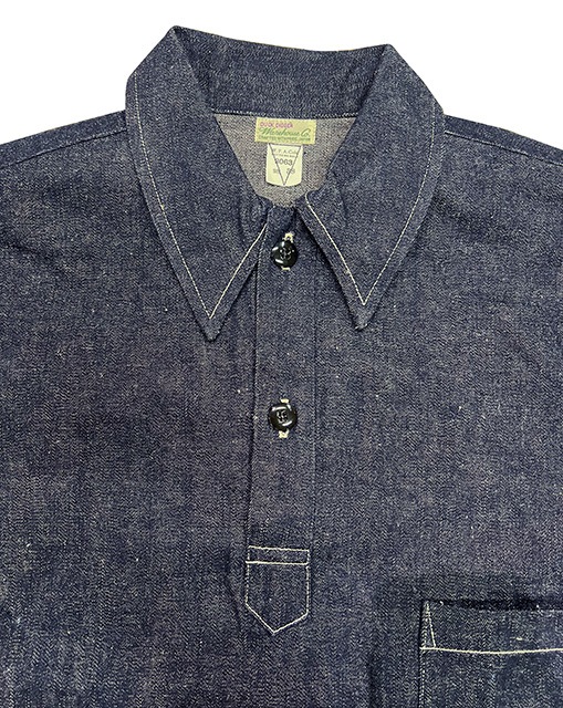 WAREHOUSE �������ϥ�����Lot 3063 1930's WPA ONE POCKET PULLOVER SHIRTS��1930ǯ�����ݥ��åȡ��ץ륪���С�������ġ�INDIGO ����ǥ���