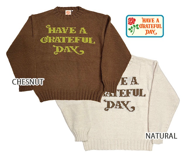 ��SALE 10%OFF�� HAVE A GRATEFUL DAY �ϥ� �� ���쥤�ȥե� �ǥ���KNIT CREW �˥å� ���롼��WOOL100%�����롼�ͥå�����������2��(CHESNUT/NATURAL)��GOWEST��2023ǯ��ǥ�