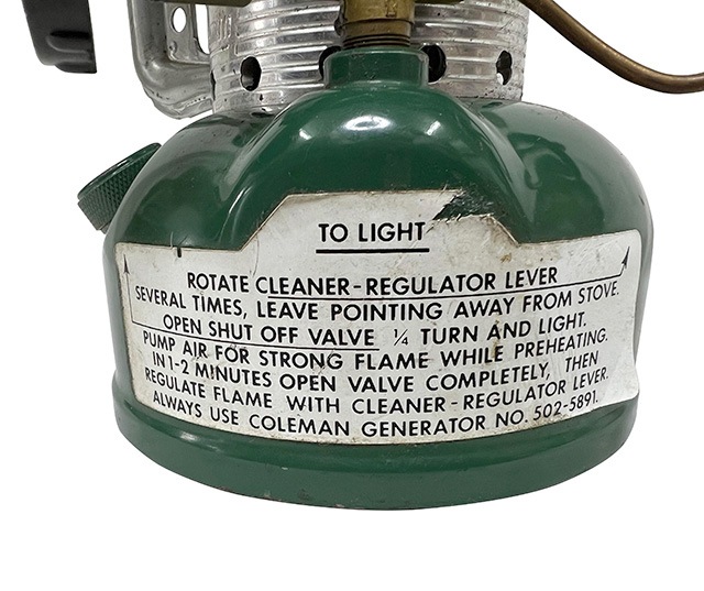 1982ǯ11����¤ Coleman ������ޥ� Ȣ�դ���502 ���ݡ��ĥ����������󥰥�С��ʡ� ���꡼�� �����������made in USA ����ꥫ����Vintage ������ơ����ۡ���š�