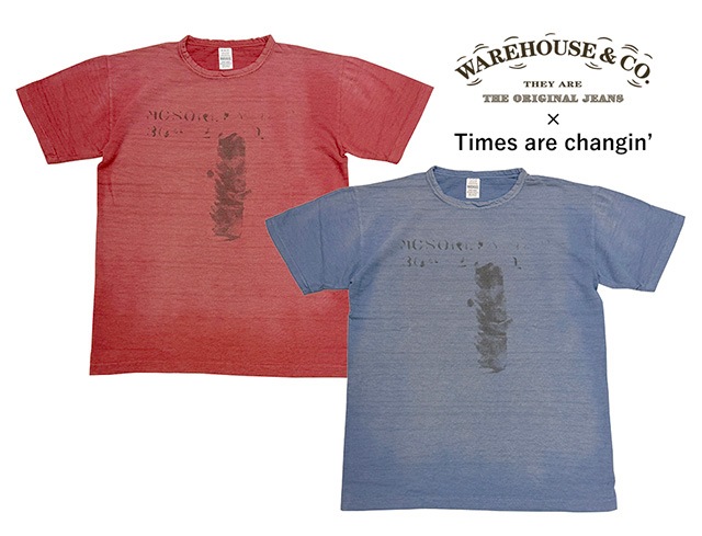 Times are changin'30��ǯ��ǰ���� WAREHOUSE �������ϥ�����FADE STENCIL TEE �ե����� ���ƥ󥷥� T����ġ�������