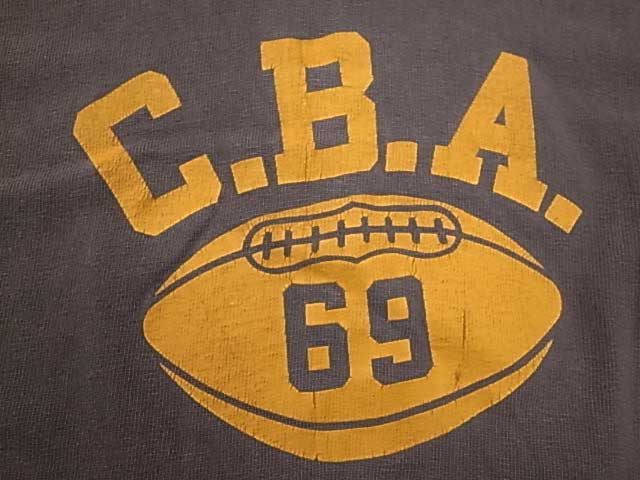 CHAMPION �����ԥ��� Football TEE �եåȥܡ��� T����� ����ܡ��ѥå���size:L color:BROWN/MUSTARD ��VINTAGE ������ơ����ۡ���š�