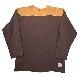CHAMPION �����ԥ��� Football TEE �եåȥܡ��� T����� ����ܡ��ѥå���size:L color:BROWN/MUSTARD ��VINTAGE ������ơ����ۡ���š�