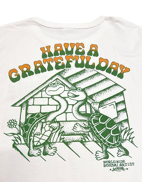 HAVE A GRATEFUL DAY �ϥ� �� ���쥤�ȥե� �ǥ� �� YUSUKE HAMAMOTO �桼���� �ϥޥ�ȡ�T-SHIRTS -TERRAPIN Ⱦµ T����� �ƥ�ԥ�2��(BLACK/WHITE)��GOWEST��GOHEMP��2024SS