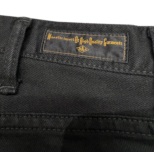 BAA��COSTUME MFG LS-6 BLACK STRECH SLIM �֥�å� ���ȥ�å� ����� �ǥ˥� BLACK �֥�å���BOW & ARROW 2025ǯ��ǥ�