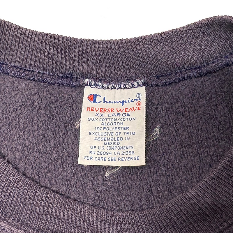 90s��Champion �����ԥ���REVERSE WEAVE CREW NECK SWEAT SHIRTS ��С����������� ���롼�ͥå� �������å� ����ġ����ݥ���ȡ�col:PURPLE��size:XX-LARGE���ɽ���������VINTAGE ������ơ����ۡ���šۡ�Ź�޻����Բġ�