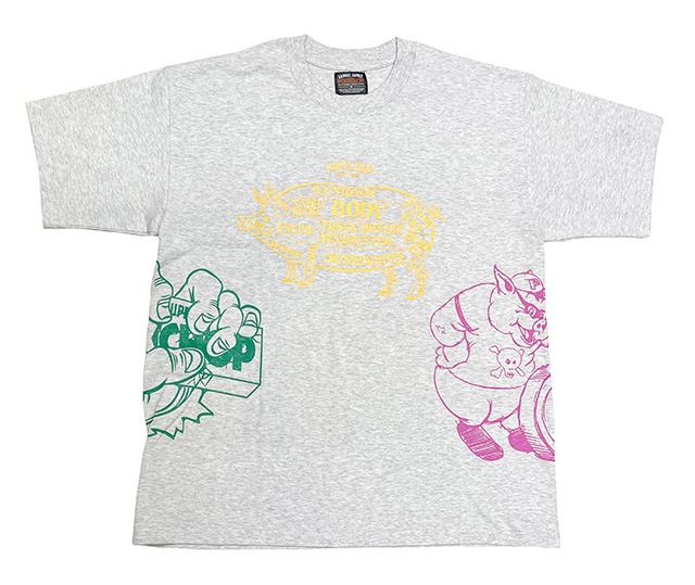 PORKCHOP GARAGE SUPPLY �ݡ�������å� ���졼�����ץ饤�� 24MULTI  LOGOS TEE 24�ޥ������ T����ġ�Ⱦµ��3��(BLACK/WHITE/GRAY)��2024SS
