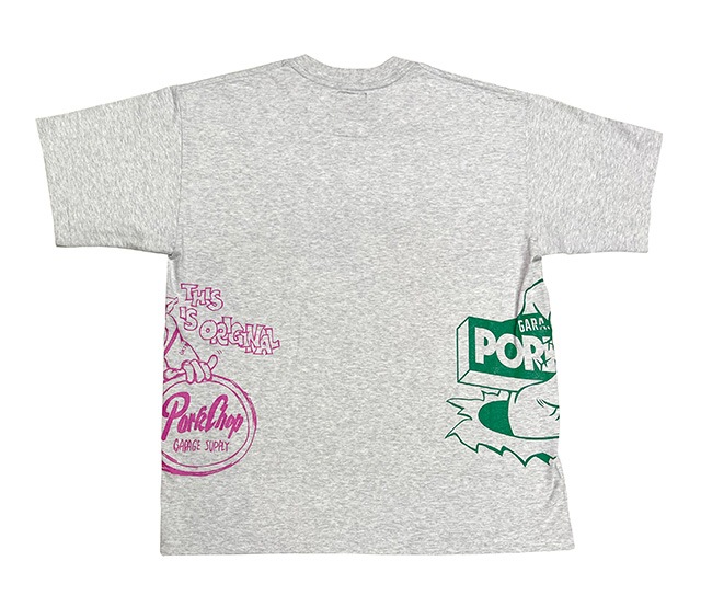 PORKCHOP GARAGE SUPPLY �ݡ�������å� ���졼�����ץ饤�� 24MULTI  LOGOS TEE 24�ޥ������ T����ġ�Ⱦµ��3��(BLACK/WHITE/GRAY)��2024SS