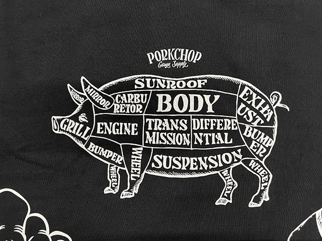 PORKCHOP GARAGE SUPPLY �ݡ�������å� ���졼�����ץ饤�� 24MULTI  LOGOS TEE 24�ޥ������ T����ġ�Ⱦµ��3��(BLACK/WHITE/GRAY)��2024SS