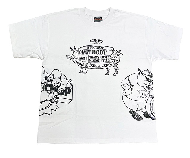PORKCHOP GARAGE SUPPLY �ݡ�������å� ���졼�����ץ饤�� 24MULTI  LOGOS TEE 24�ޥ������ T����ġ�Ⱦµ��3��(BLACK/WHITE/GRAY)��2024SS