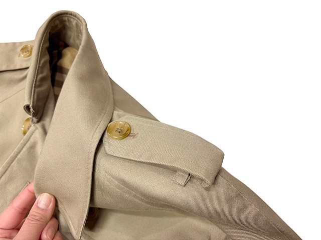 Burberry �С��Х꡼��TRENCH COAT �ȥ��������ȡ�color.BEIGE��size :8-LONG���С��Х꡼�����å���Made in ENGLAND ��OLD ������ɡۡ���š�