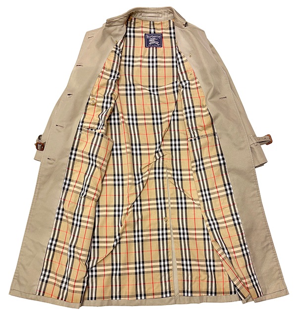 Burberry �С��Х꡼��TRENCH COAT �ȥ��������ȡ�color.BEIGE��size :8-LONG���С��Х꡼�����å���Made in ENGLAND ��OLD ������ɡۡ���š�