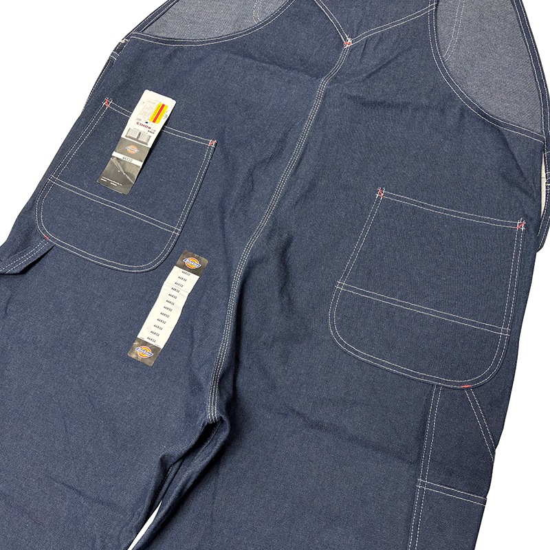 ��SALE 30%OFF�ۡ�DEADSTOCK�� Dickies �ǥ��å�������Denim Bib Overalls �ǥ˥� �ӥ� �����С������롡col.INDIGO��size:W44��L32ɽ�� �ڥǥåɥ��ȥå��ۡ���šۡ�Ź�޻����Բġ�