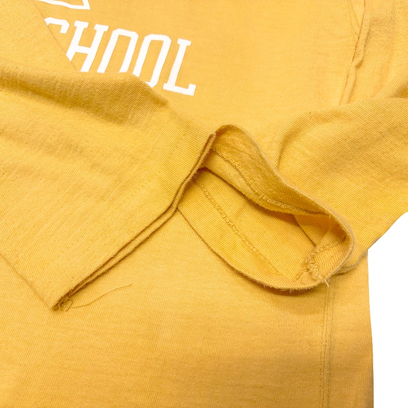 70s��Champion �����ԥ���FOOTBALL TEE �եåȥܡ��� T����ġ�col:YELLOW��size:42��Made in U.S.A. ��VINTAGE �ӥ�ơ����ۡ���š�