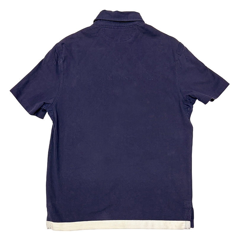 Polo by Ralph Lauren �ݥ� ���ե������S/S RUGBY SHIRT Ⱦµ �饬������ġ�col.NAVY��size:L����USED �桼���ɡۡ���š�