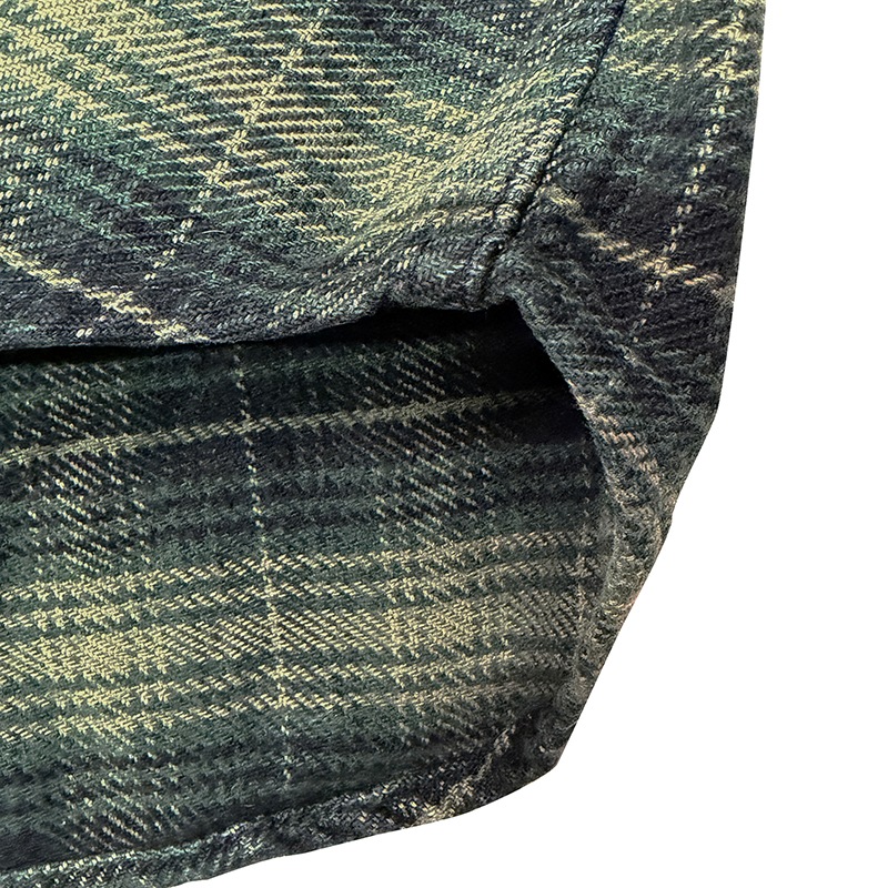 FILSON �ե��륽��L/S Cotton Flannel Shirts ���󥰥��꡼�� ���åȥ� �ե��ͥ� ����ġ�col:OLIVE GREEN��size:M���ͥ륷��� ��USED �桼���ɡۡ���šۡ�Ź�޻����Բġ�