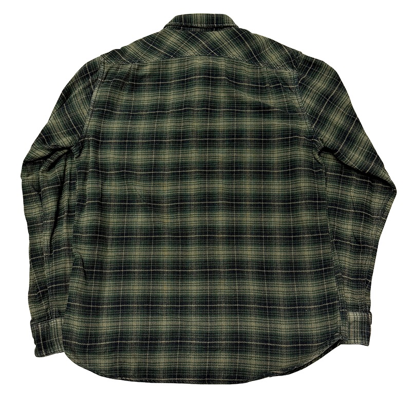 FILSON �ե��륽��L/S Cotton Flannel Shirts ���󥰥��꡼�� ���åȥ� �ե��ͥ� ����ġ�col:OLIVE GREEN��size:M���ͥ륷��� ��USED �桼���ɡۡ���šۡ�Ź�޻����Բġ�