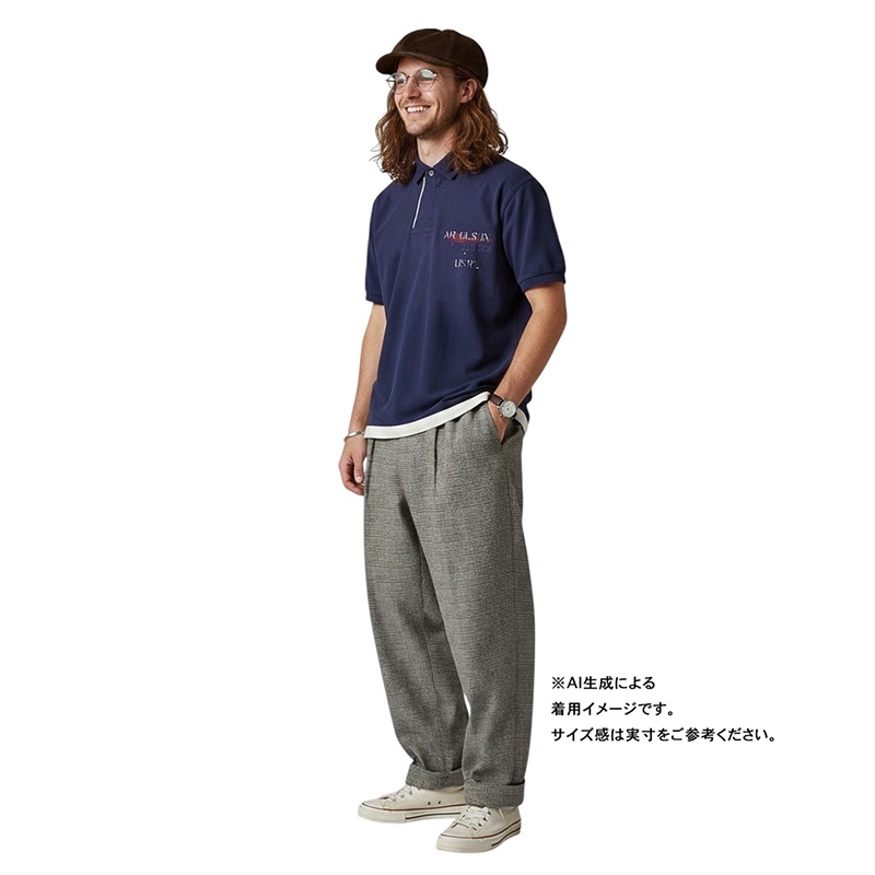 ��DEADSTOCK�� 90s��Polo by Ralph Lauren �ݥ� ���ե������COTTON/LINEN SLACKS ���åȥ��ͥ� ����å�����2���å���col.BLACK�������ꡡsize:W38��L36���ڥǥåɥ��ȥå��ۡ���šۡ�Ź�޻����Բġ�