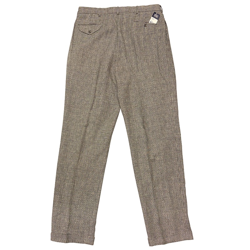��DEADSTOCK�� 90s��Polo by Ralph Lauren �ݥ� ���ե������COTTON/LINEN SLACKS ���åȥ��ͥ� ����å�����2���å���col.BLACK�������ꡡsize:W38��L36���ڥǥåɥ��ȥå��ۡ���šۡ�Ź�޻����Բġ�