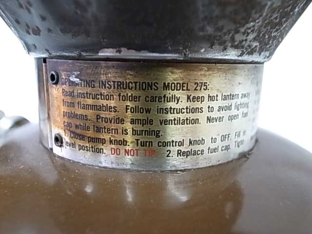 1979ǯ4����¤��Coleman ������ޥ� Model 275 ������ơ��� ��󥿥� �֥饦���Antique ����ƥ������ۡ���š�