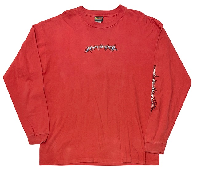 ��SALE 30%OFF��00s��DRAGON BALL Z �ɥ饴��ܡ���Z��LONG SLEEVE T-SHIRTS ���󥰥��꡼�� T����ġ�col:RED��size:XL��µ�ץ���ͭ��COTTON100% ��USED �桼���ɡۡ���šۡ�Ź�޻����Բġ�