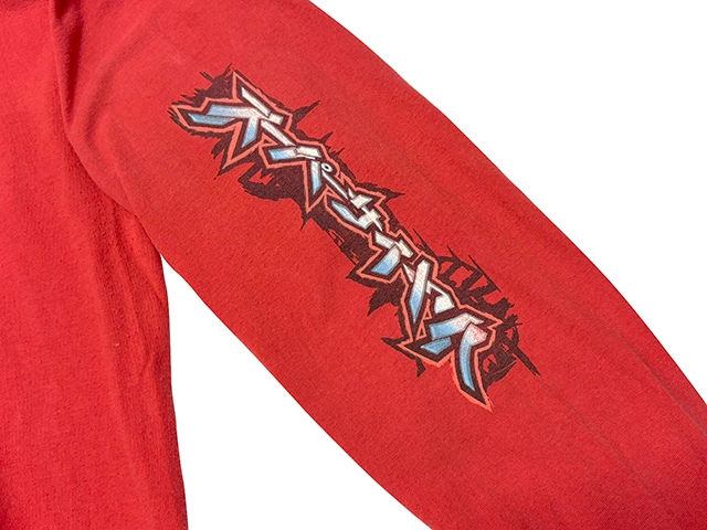��SALE 30%OFF��00s��DRAGON BALL Z �ɥ饴��ܡ���Z��LONG SLEEVE T-SHIRTS ���󥰥��꡼�� T����ġ�col:RED��size:XL��µ�ץ���ͭ��COTTON100% ��USED �桼���ɡۡ���šۡ�Ź�޻����Բġ�