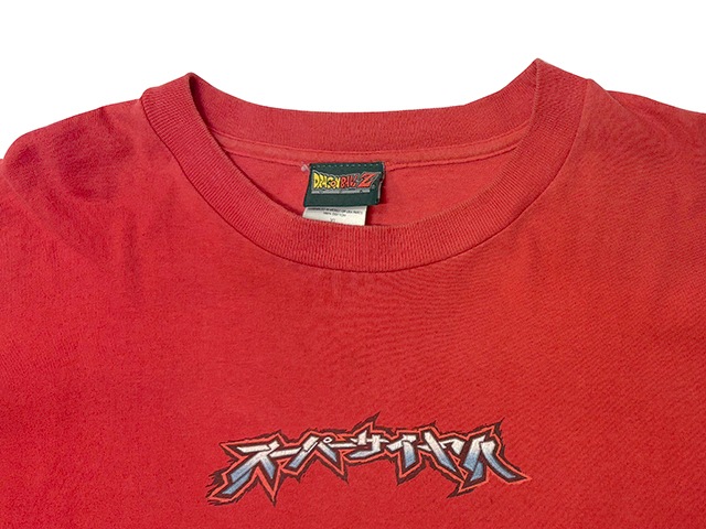 ��SALE 30%OFF��00s��DRAGON BALL Z �ɥ饴��ܡ���Z��LONG SLEEVE T-SHIRTS ���󥰥��꡼�� T����ġ�col:RED��size:XL��µ�ץ���ͭ��COTTON100% ��USED �桼���ɡۡ���šۡ�Ź�޻����Բġ�