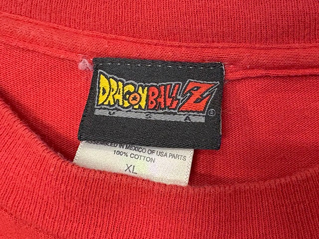 ��SALE 30%OFF��00s��DRAGON BALL Z �ɥ饴��ܡ���Z��LONG SLEEVE T-SHIRTS ���󥰥��꡼�� T����ġ�col:RED��size:XL��µ�ץ���ͭ��COTTON100% ��USED �桼���ɡۡ���šۡ�Ź�޻����Բġ�
