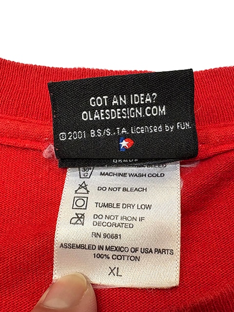 ��SALE 30%OFF��00s��DRAGON BALL Z �ɥ饴��ܡ���Z��LONG SLEEVE T-SHIRTS ���󥰥��꡼�� T����ġ�col:RED��size:XL��µ�ץ���ͭ��COTTON100% ��USED �桼���ɡۡ���šۡ�Ź�޻����Բġ�