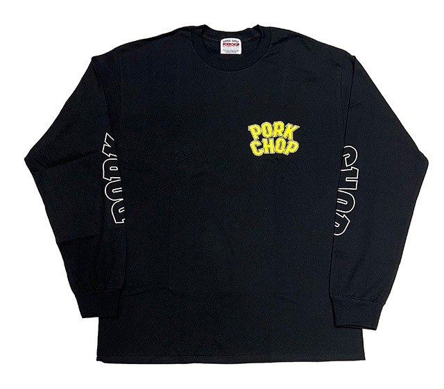 PORKCHOP GARAGE SUPPLY �ݡ�������å� ���졼�����ץ饤��WP BIG LOGO L/S TEE���ӥå����� ĹµT����ġ�����T��3��(WHITE/BLACK/DARK BROWN)��2025SS